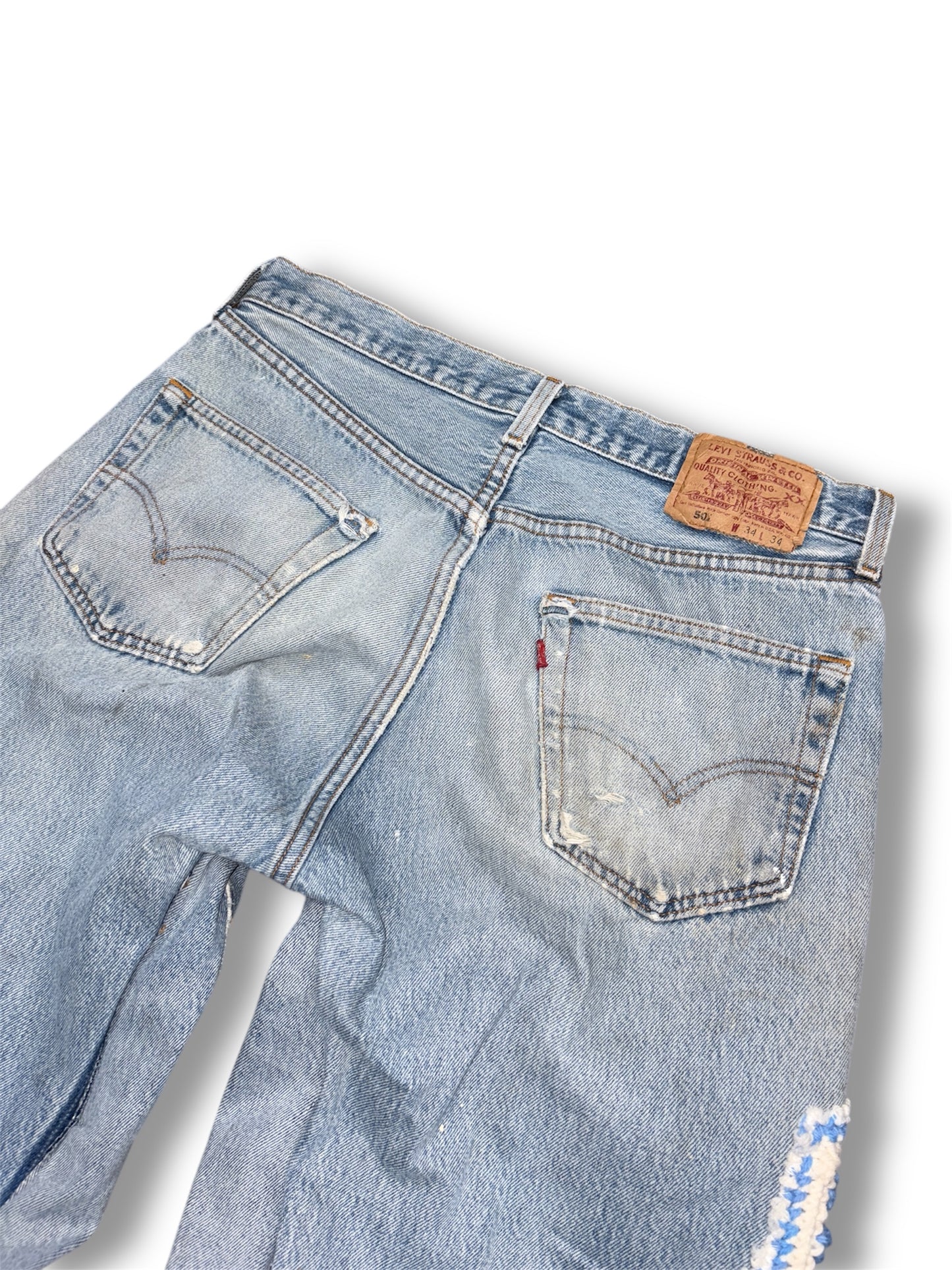 90s Levi’s upcycled flare denim