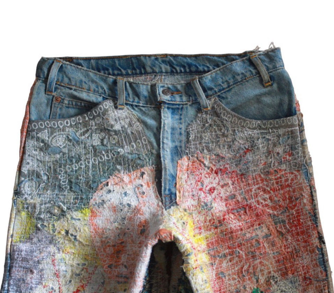 MOH Paisley baggy denim