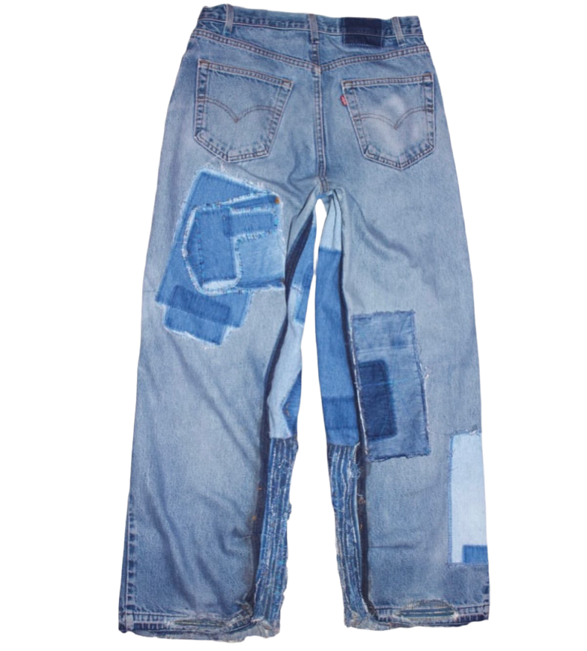 MOH multi wash baggy denim 