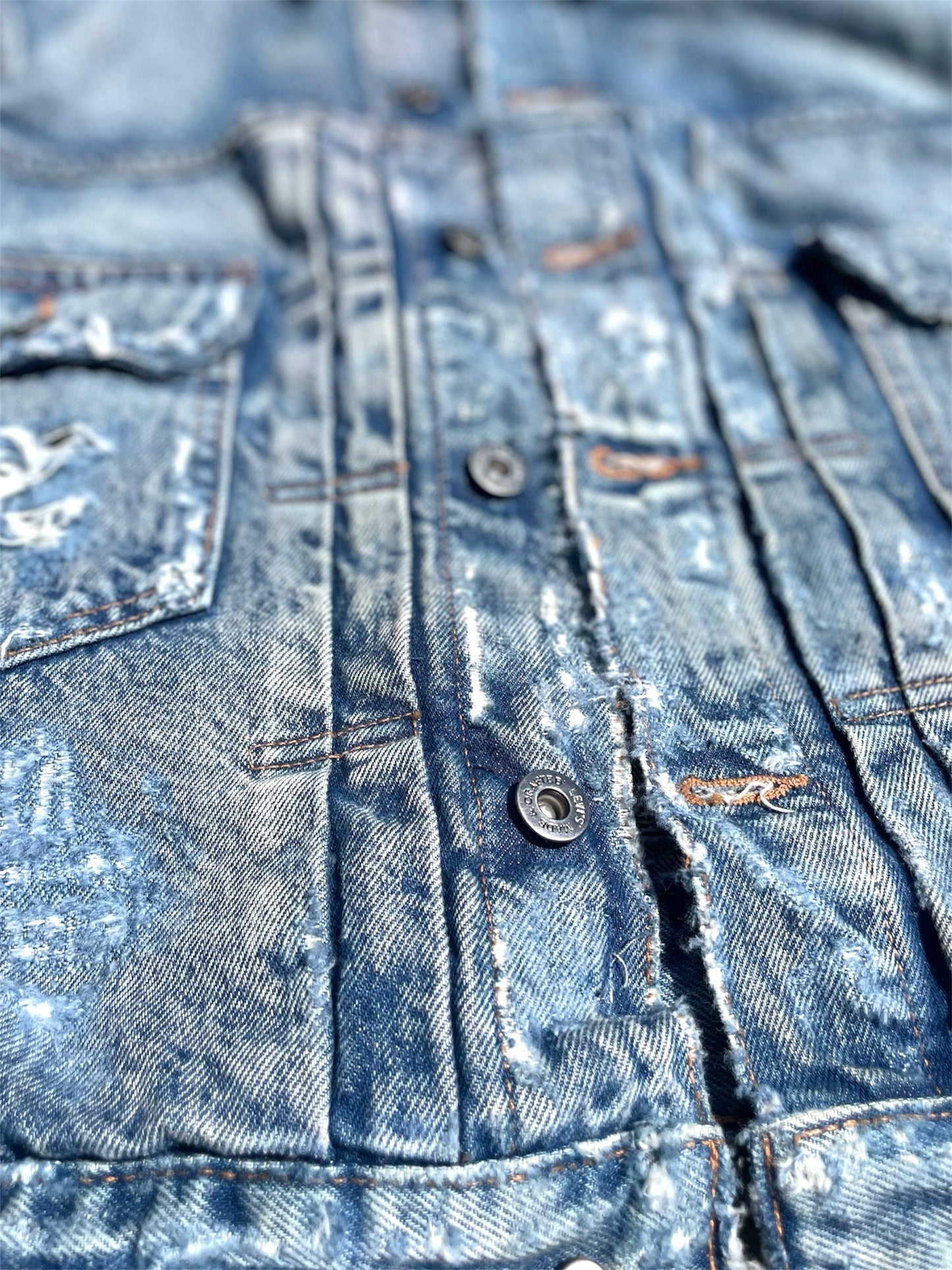 MOH BONES DENIM VINTAGE JACKET