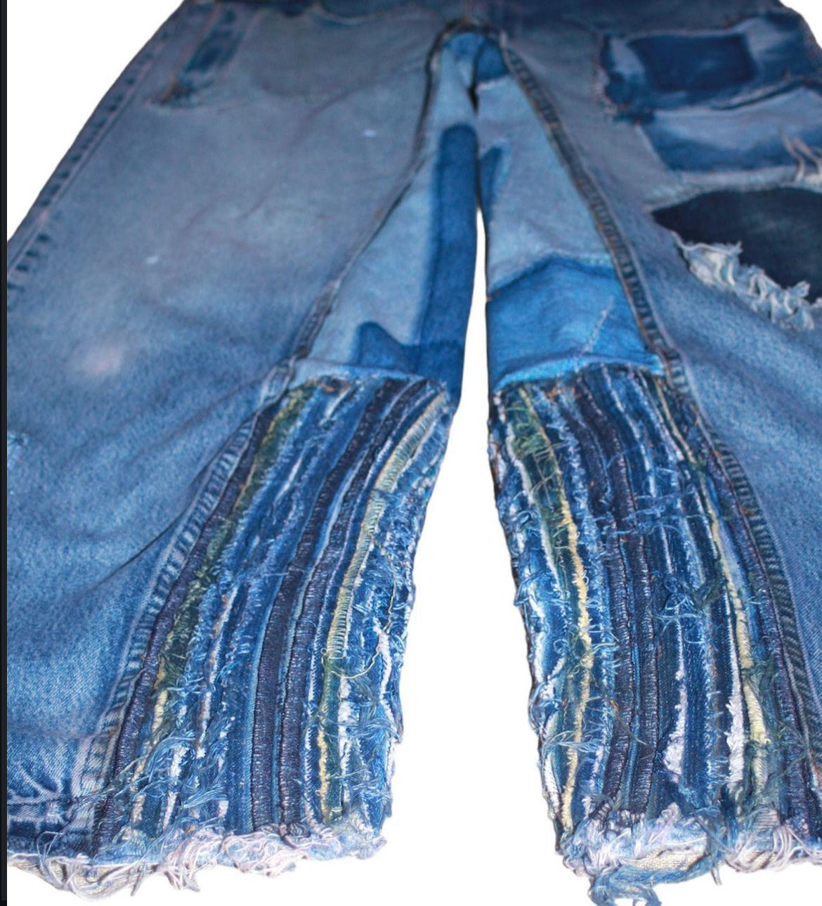 MOH multi wash baggy denim 