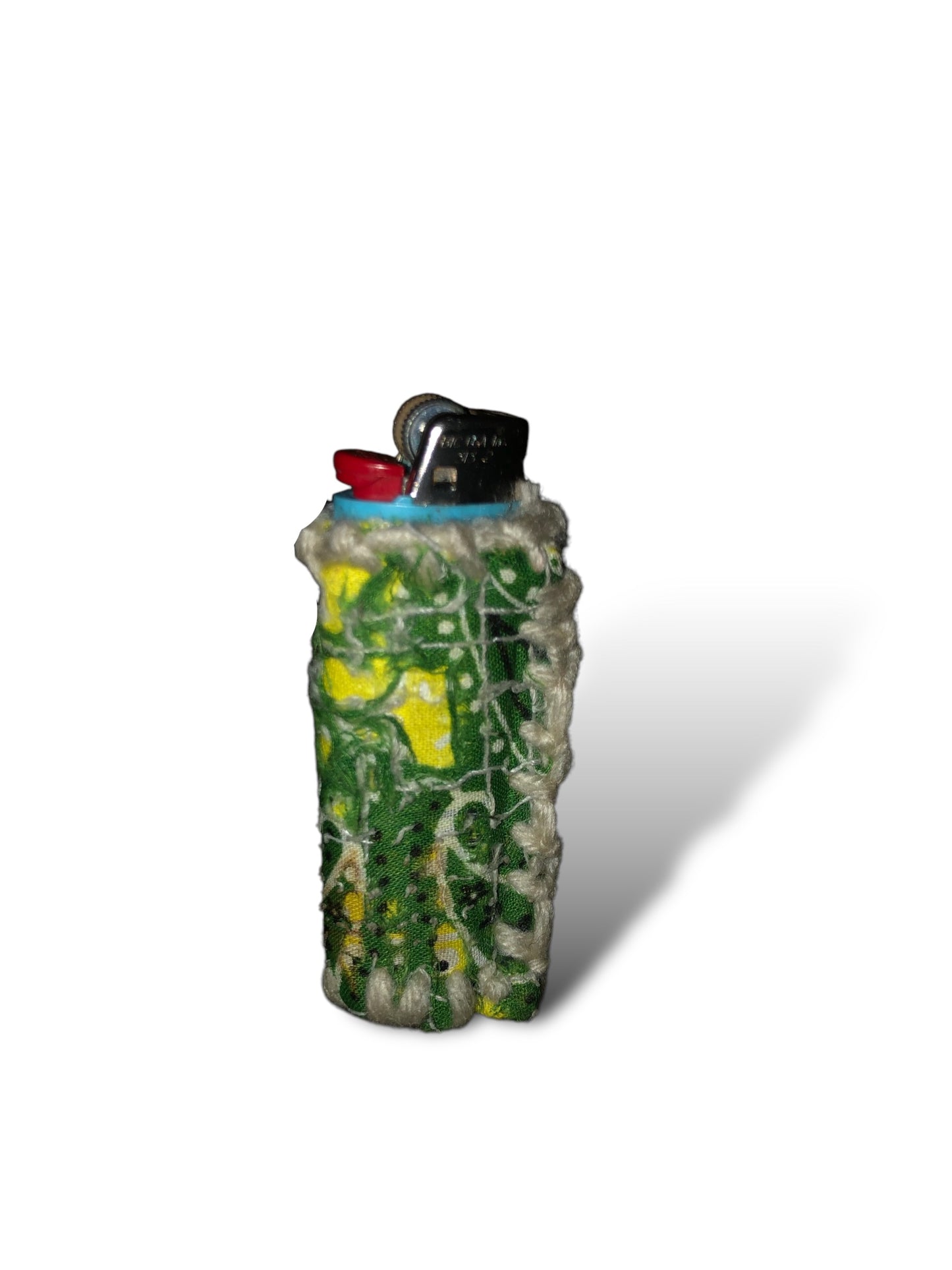 Boro Paisley green lighter holder