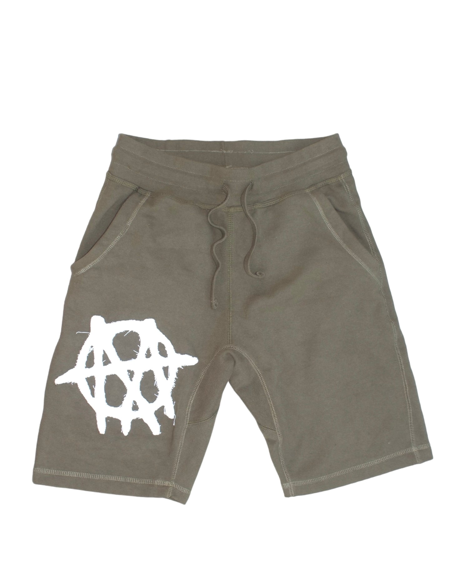 A MOHANARCHY Green Shorts