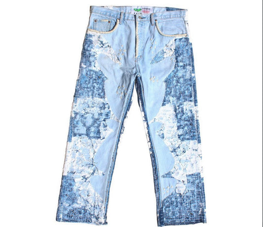 MOH multi wash flared denim￼￼￼￼￼