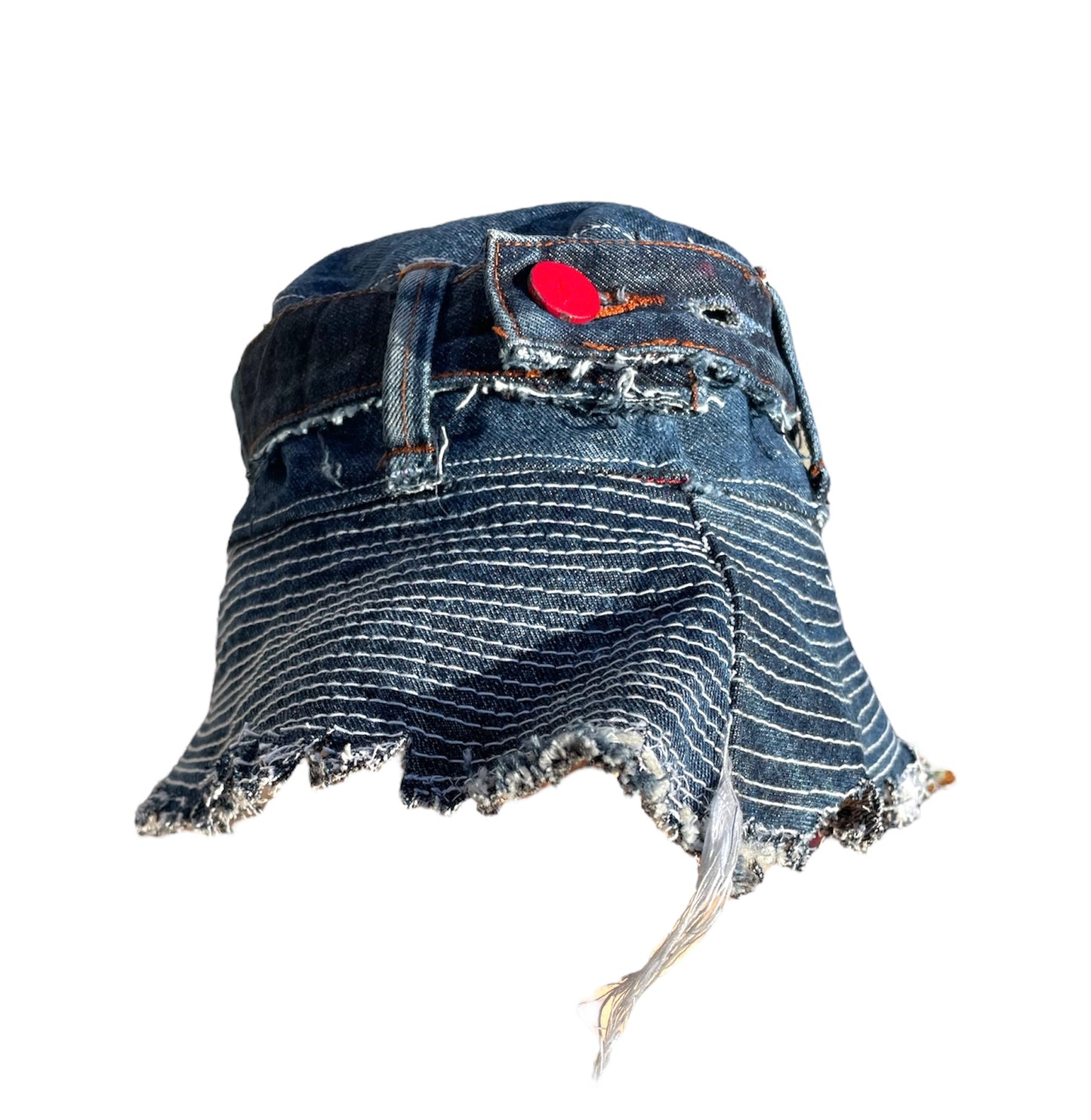 MOH Blue Selvage frayed denim