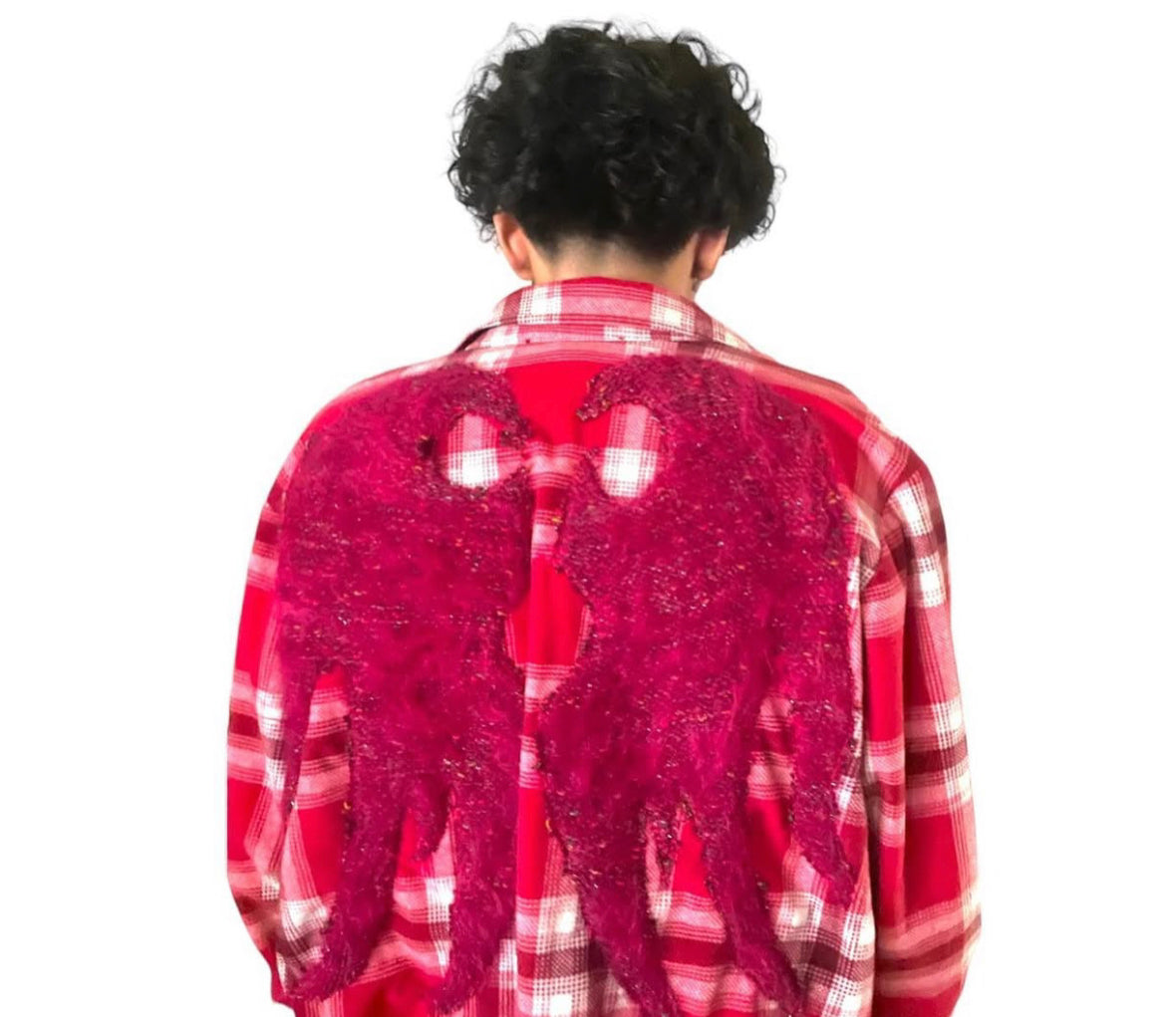 A Winged flannel in red