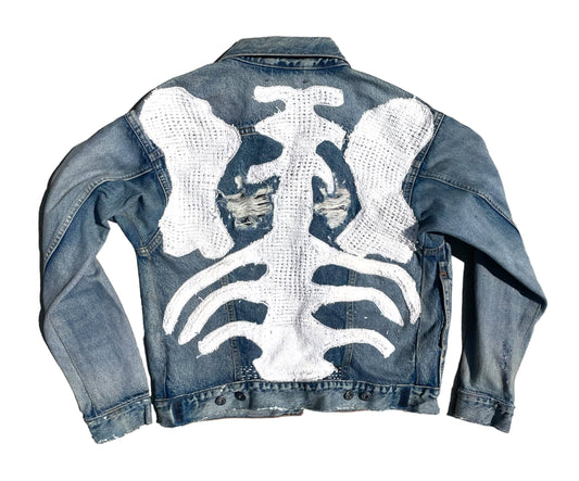 MOH BONES DENIM VINTAGE JACKET