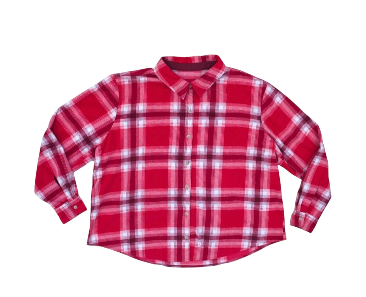 A Winged flannel in red