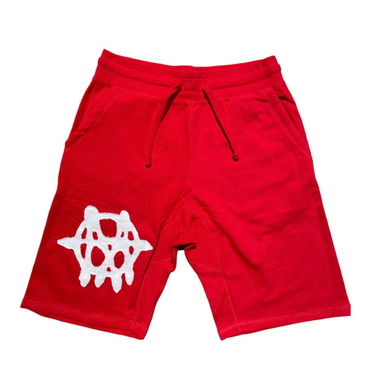 A MOHANARCHY Red Shorts