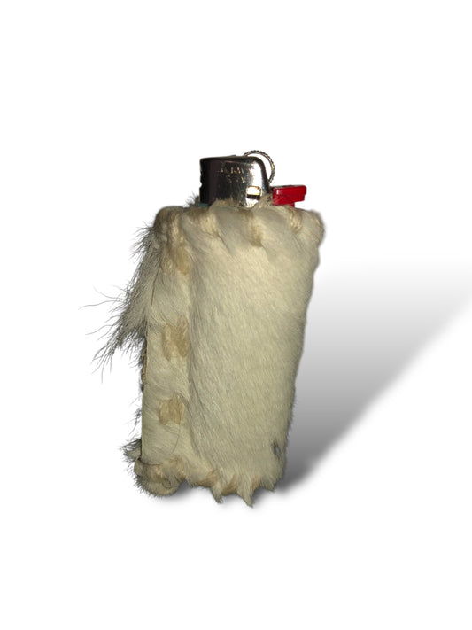 Cowhide White Lighter