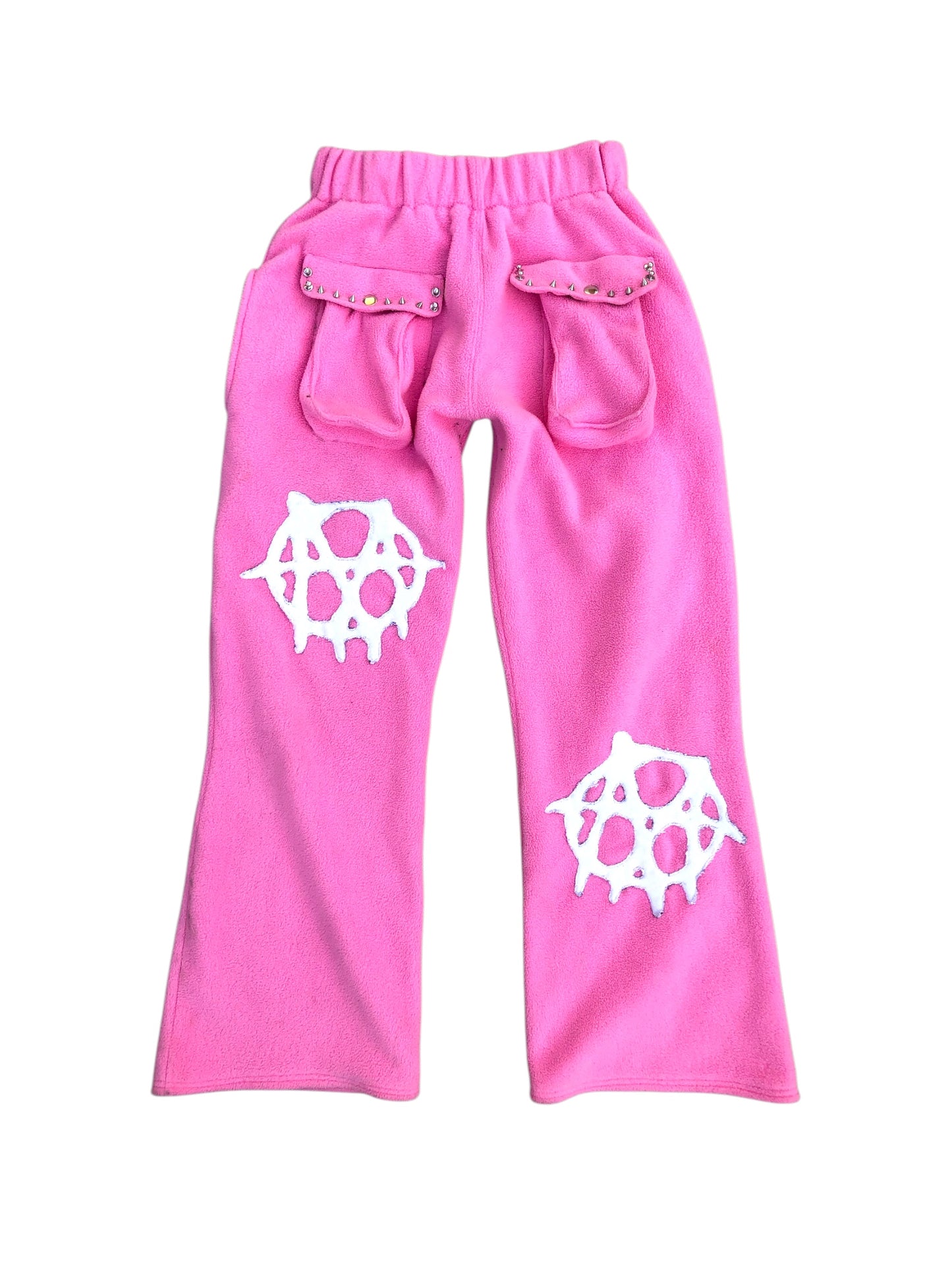 A MOHANARCHY Fleece pink lounge sweats