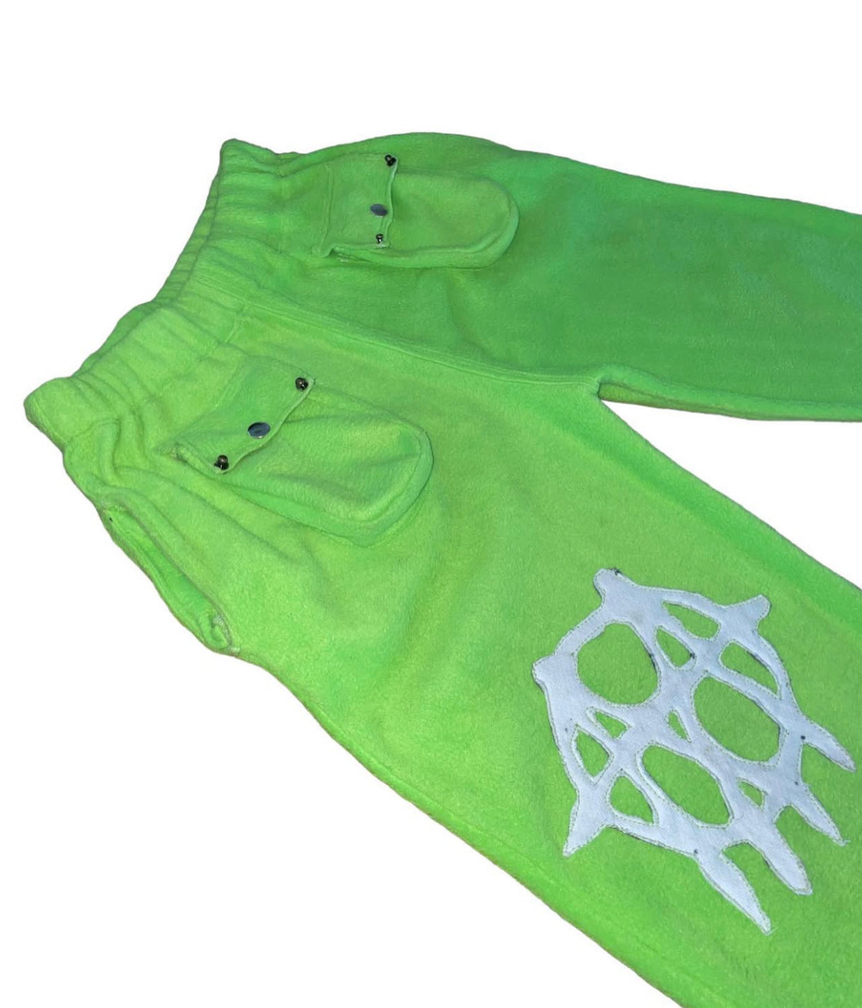 A MOHANARCHY fleece green lounge sweats