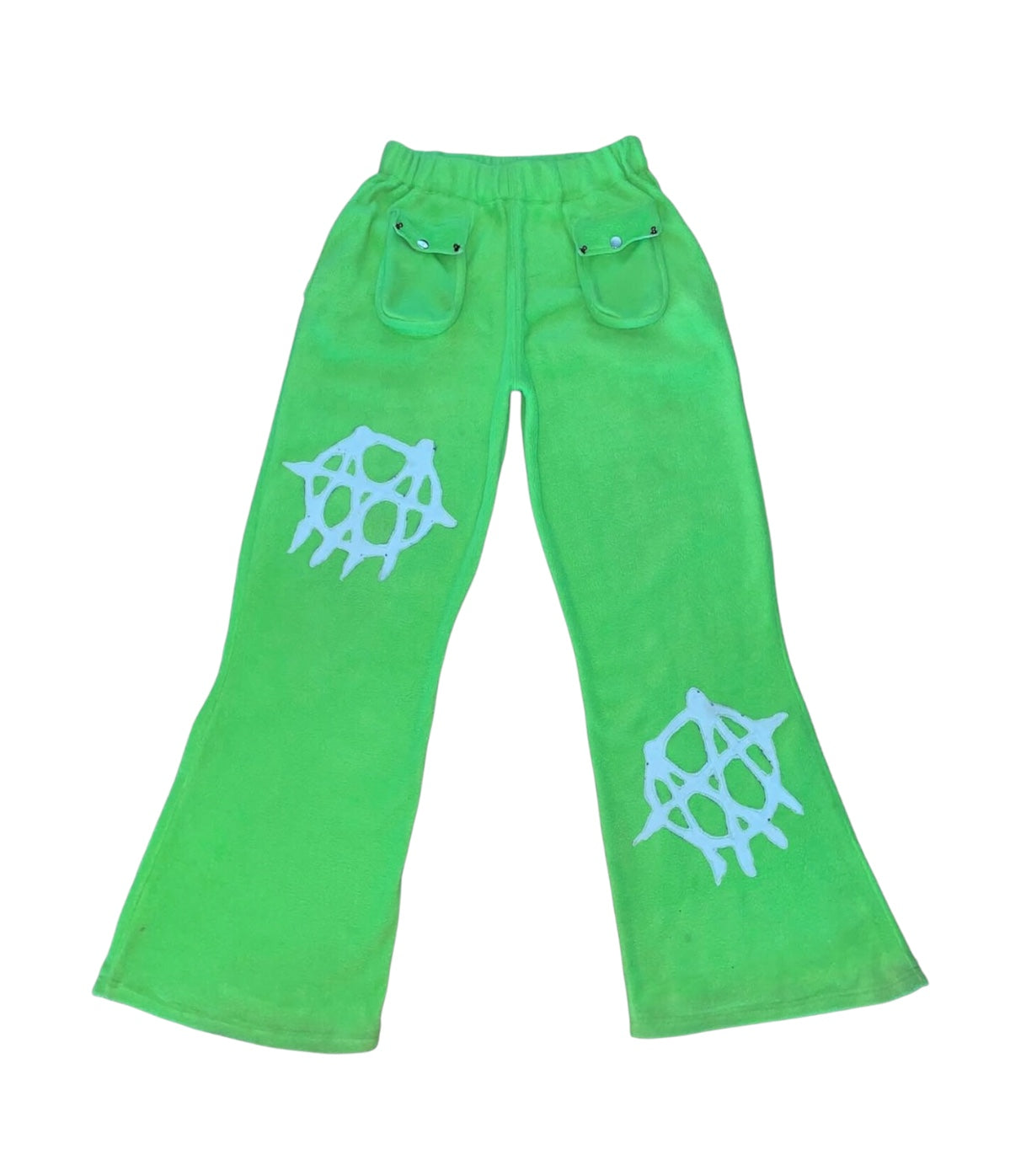 A MOHANARCHY fleece green lounge sweats