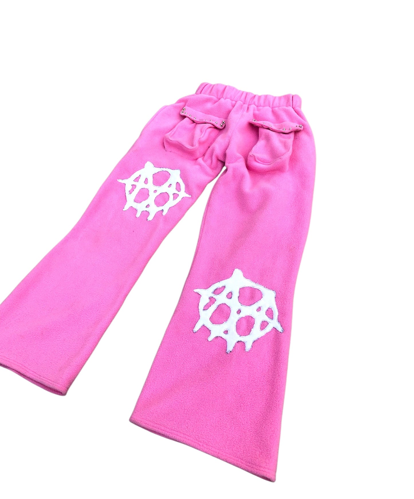 A MOHANARCHY Fleece pink lounge sweats