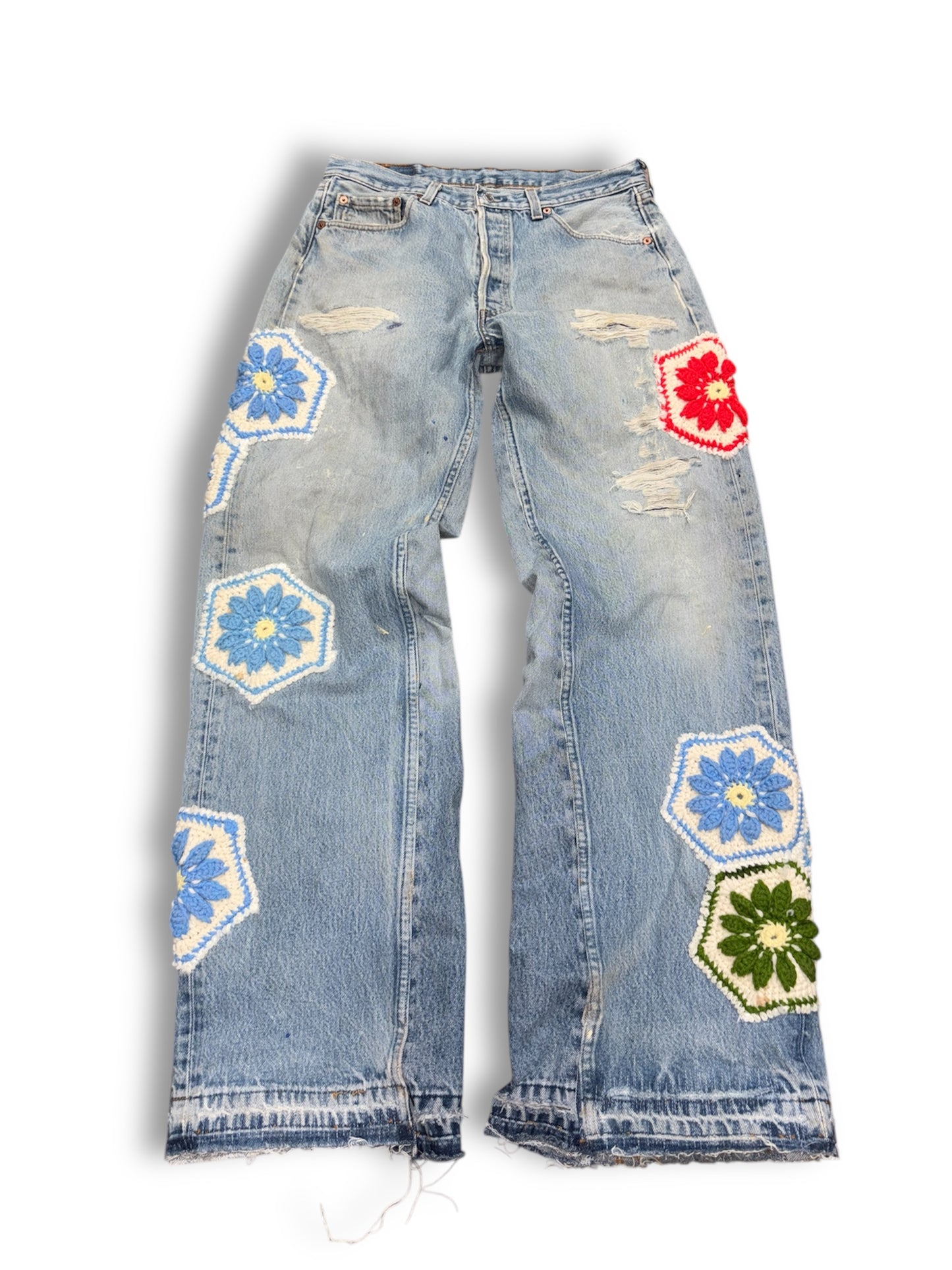 90s Levi’s upcycled flare denim