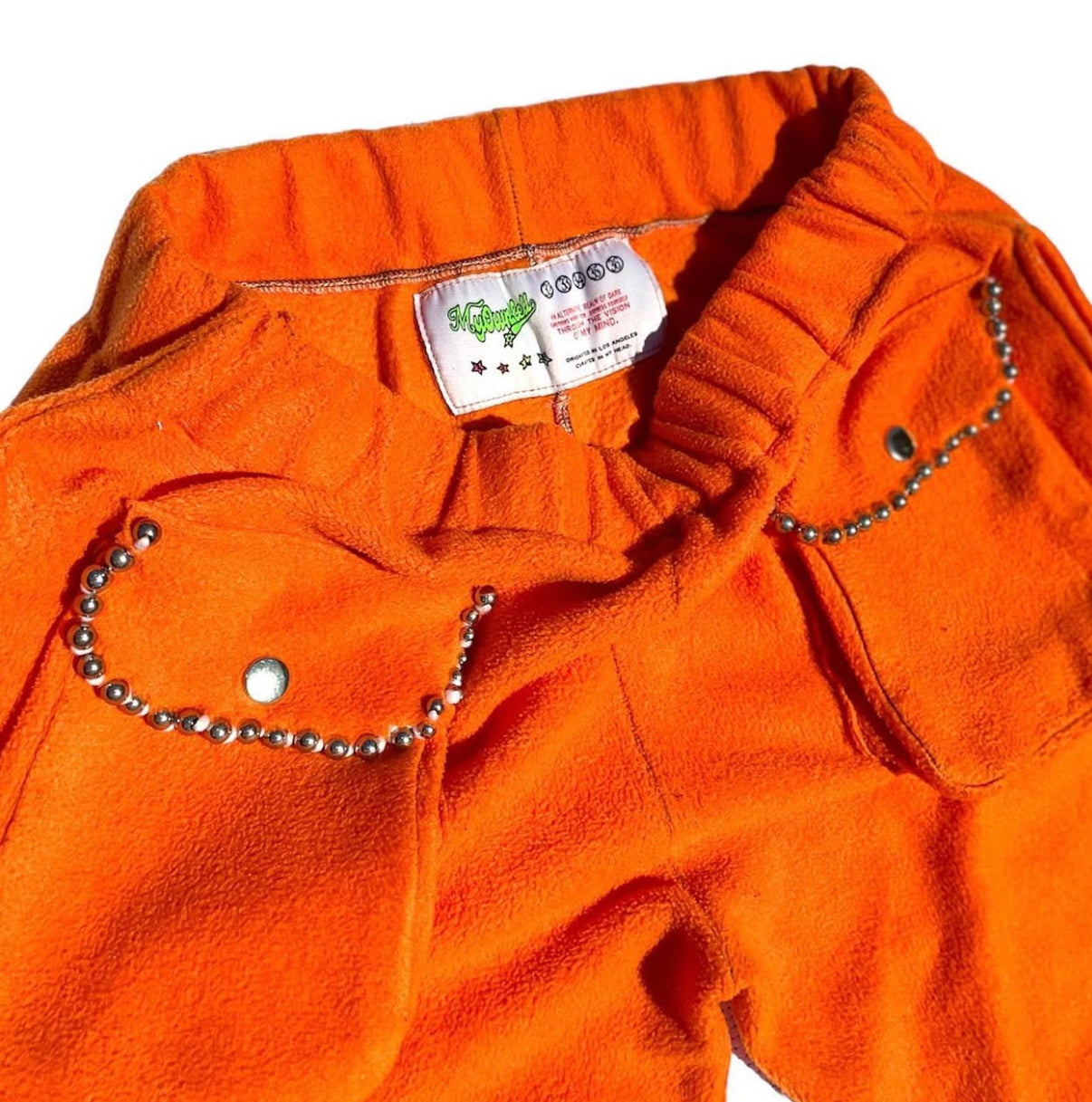 A MOHANARCHY Fleece orange lounge sweats