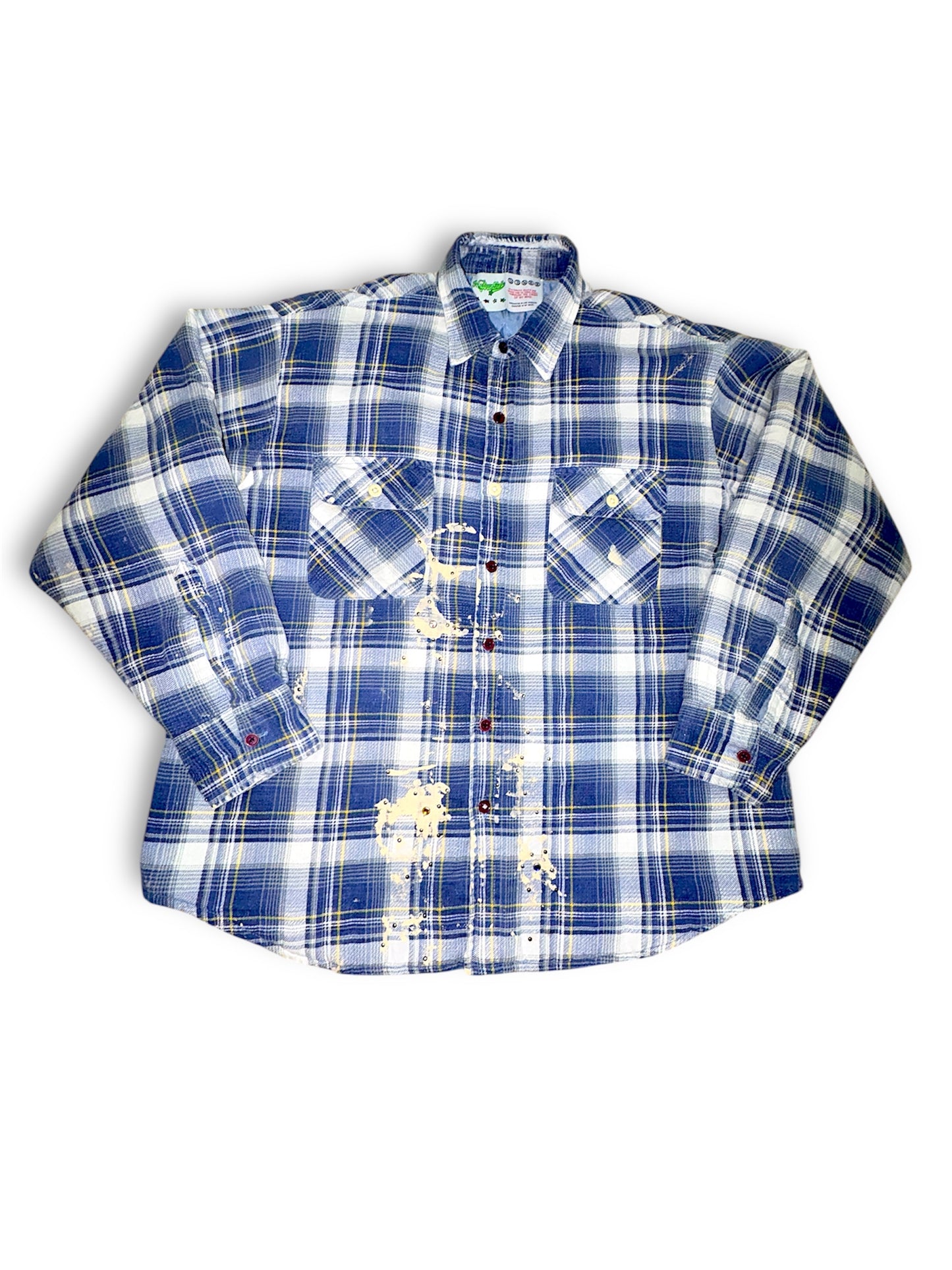 Blue Mohair winged flannel