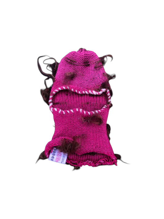 Hot pink Knit balaclava